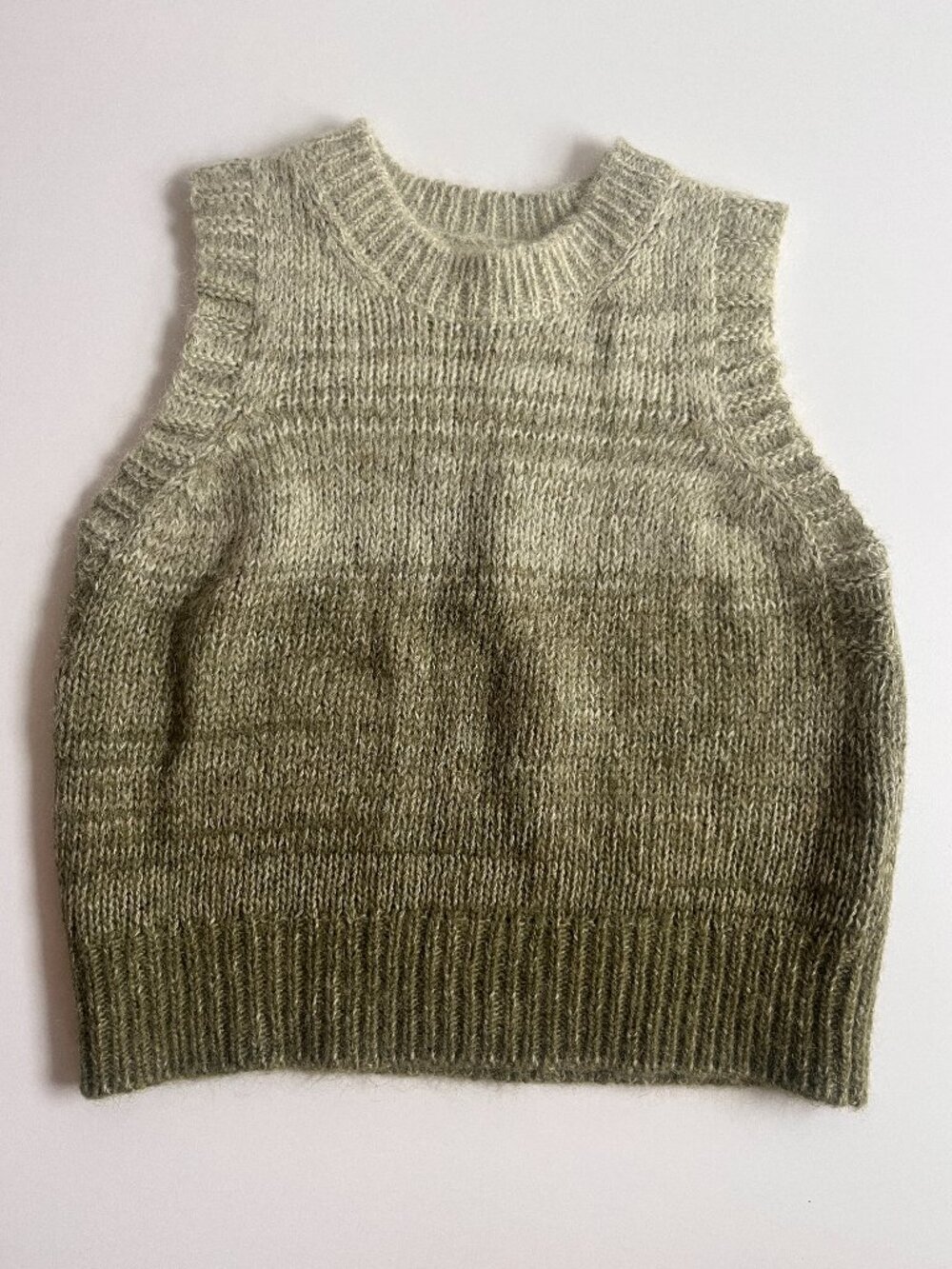 TOAST Green Wool Sweater Vest Size Small